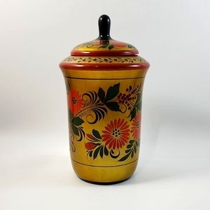 Folk Art Canister